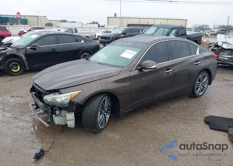 2014 Infiniti Q50 Sport z USA, uszkodzony, nr VIN JN1BV7AP8EM673572
